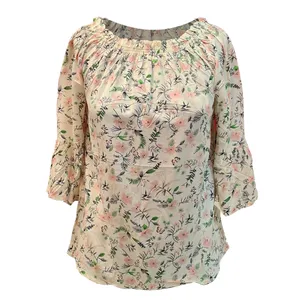 بلوز زنانه مدل آستین کلوش نخی