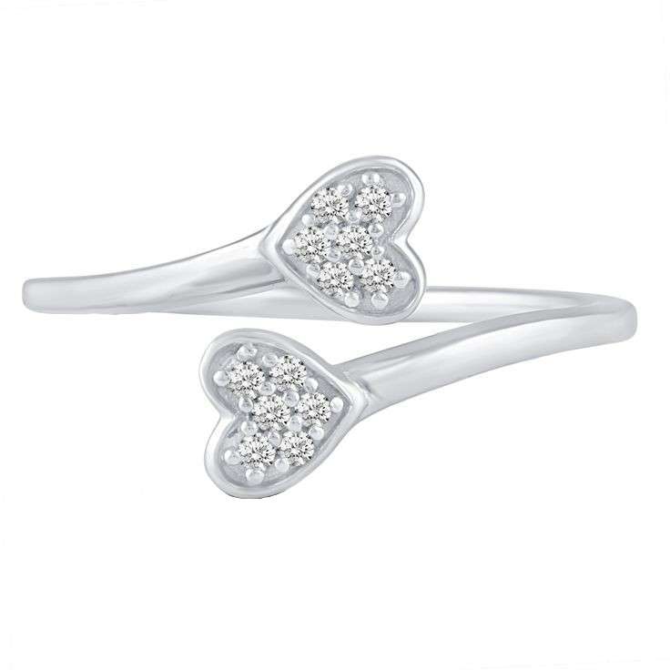  انگشتر نقره زنانه قیراط طرح قلب کد GH4283