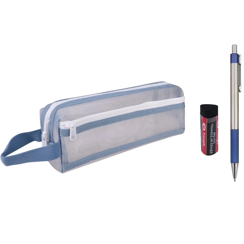 جامدادی مدل bluma_90 به همراه مداد نوکی و پاک کن