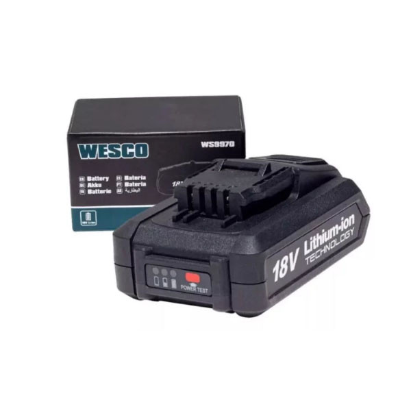 باتری و شارژر 18 ولت وسکو مدل WS9002