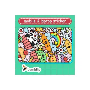 استیکر بامبیلیپ مدل کارت عابر طرح کاپ کیک های  خوشحال کد 3638714