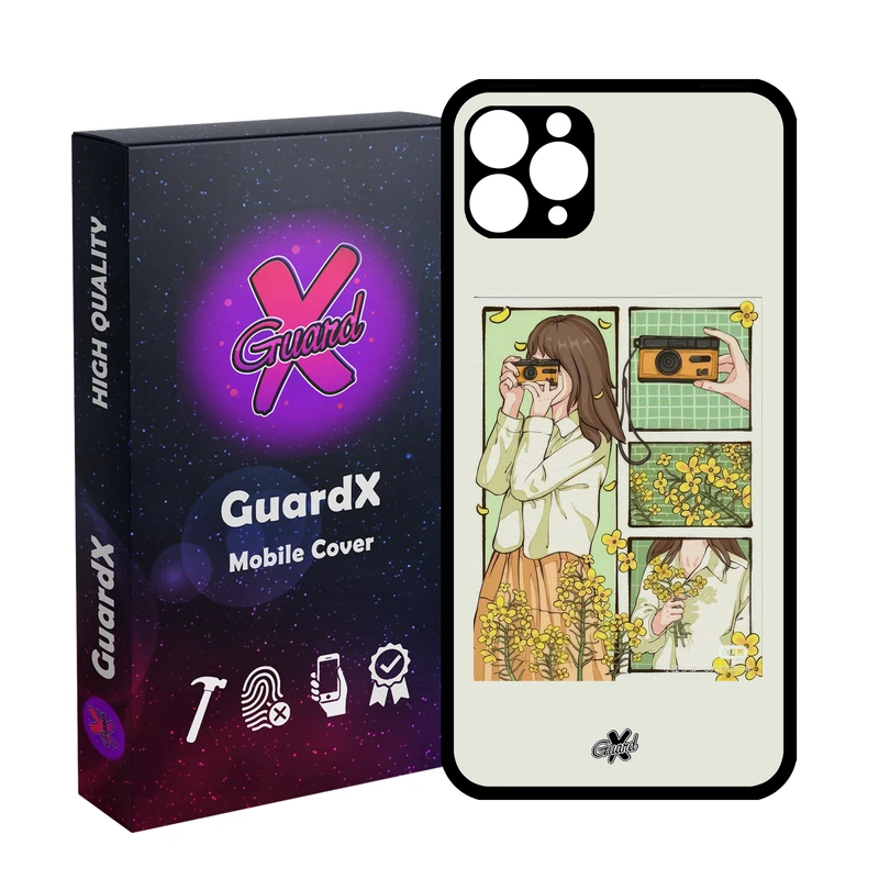 کاور گارد ایکس طرح دختر عکاس مدل Glass10708 مناسب برای گوشی موبایل اپل iPhone 11 Pro Max