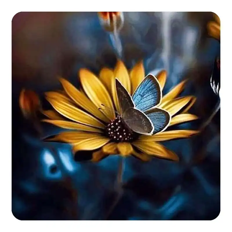 مگنت طرح گل و پروانه مدل mg10190