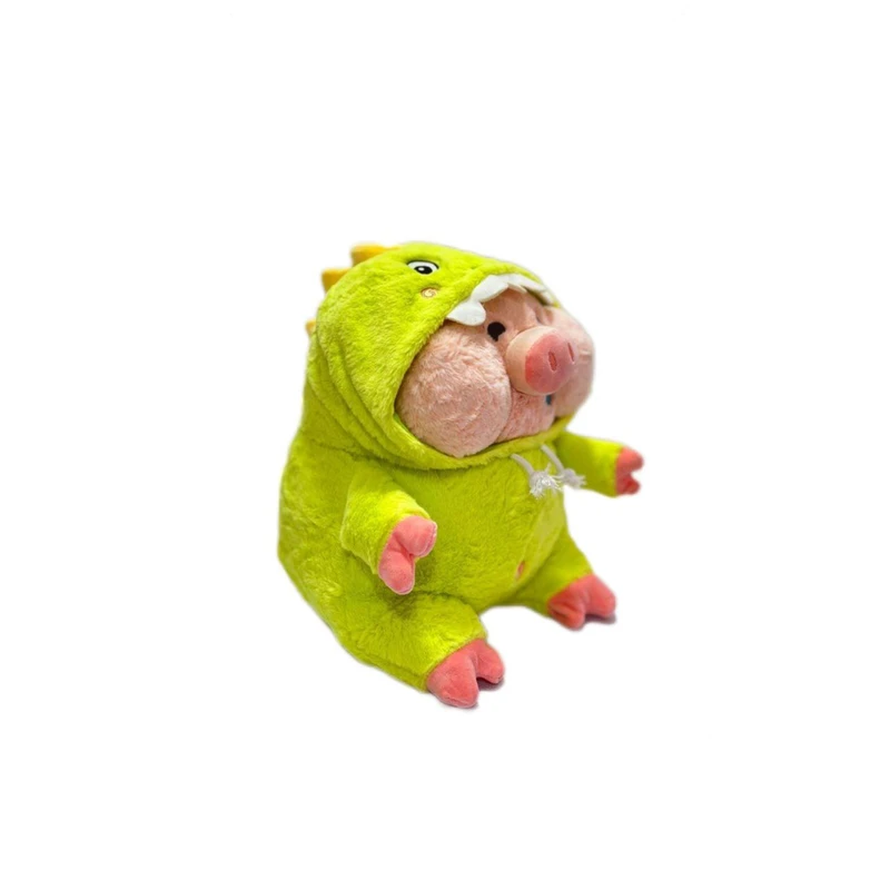 عروسک مدل خوک لباس دایناسوری ارتفاع 45 سانتی متر