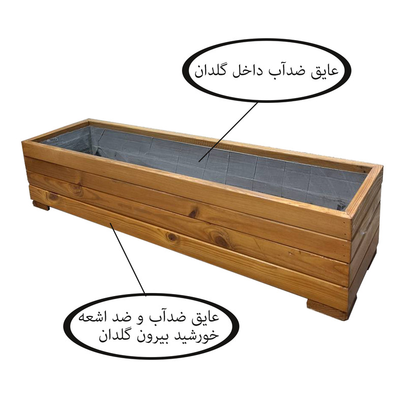 گلدان مدل چوبی 8022R4