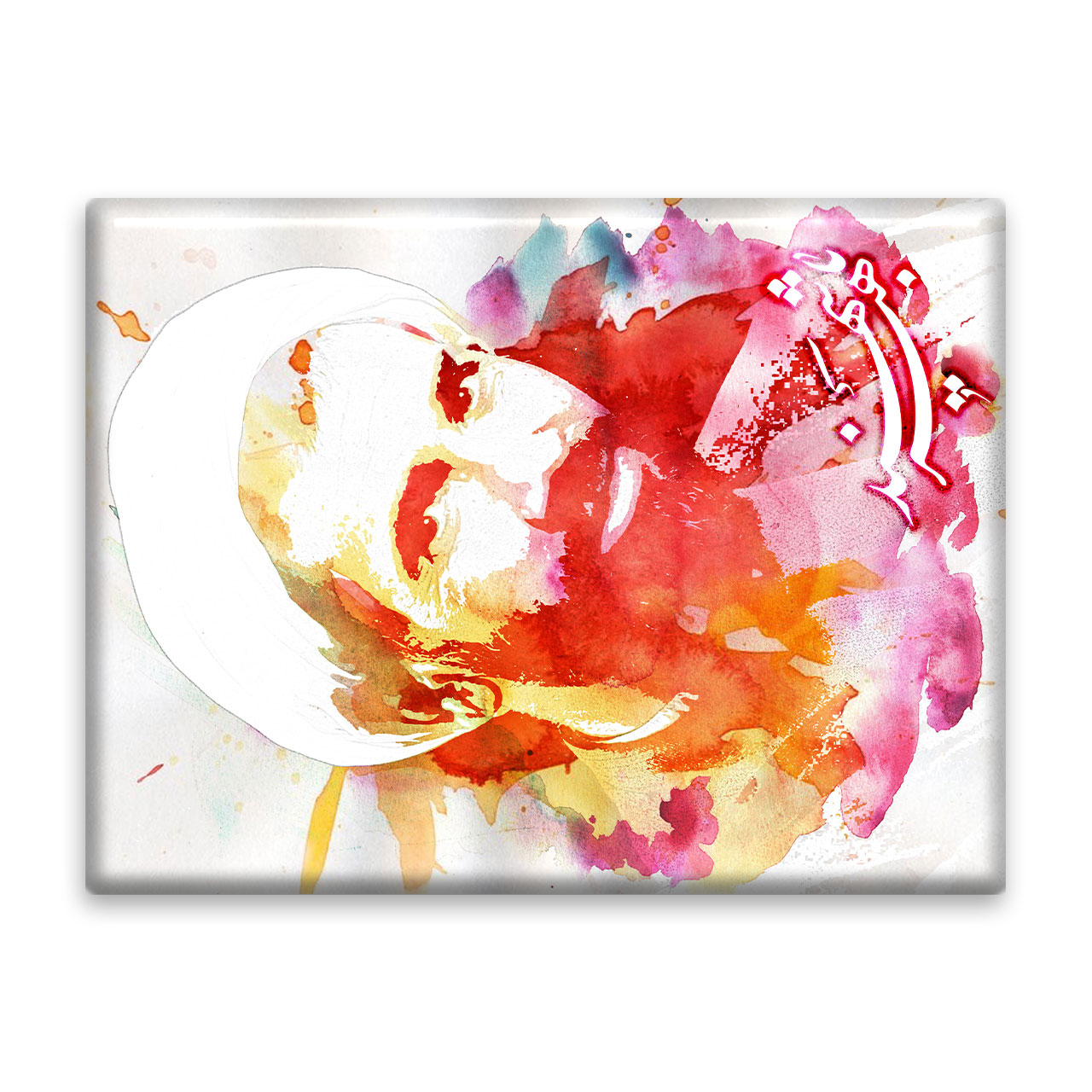 کاشی اطلس آبی طرح شهید باهنر  مدل T5386