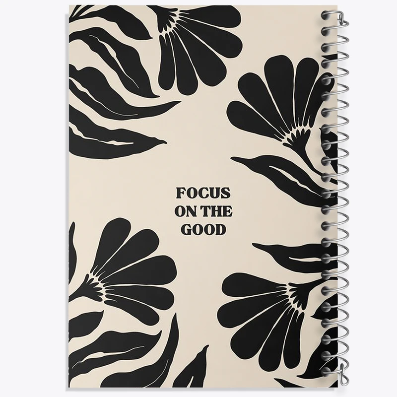 دفتر مشق 50 برگ خندالو طرح Focus On The Good کد N2104