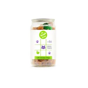 تشویقی گربه مدل مرغ و پنیر طعم مرغ و لبنیات وزن 100 گرم