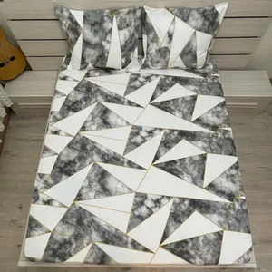 سرویس ملحفه مدل سنگ کد 004  یک نفره دو تکه