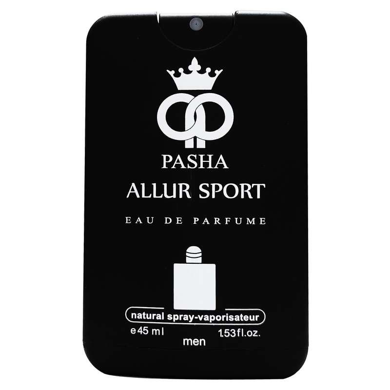 عطر جیبی مردانه پاشا مدل Allure Sport حجم 45 میلی لیتر
