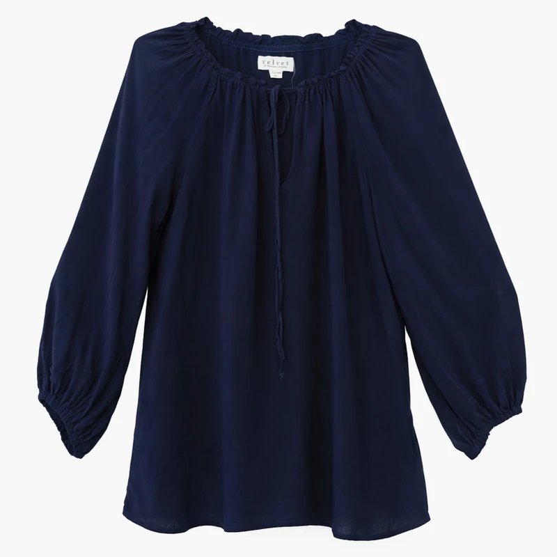 بلوز آستین بلند یقه بندی زنانه مدل 38102