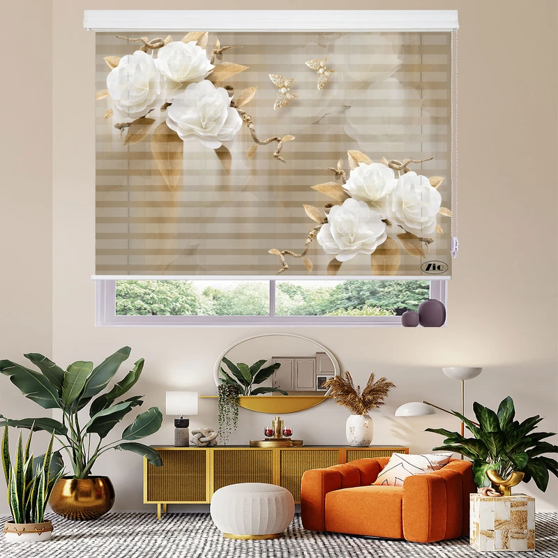 پرده زبرا زیو مدل 3D-1055 سایز 100x200 سانتی متر