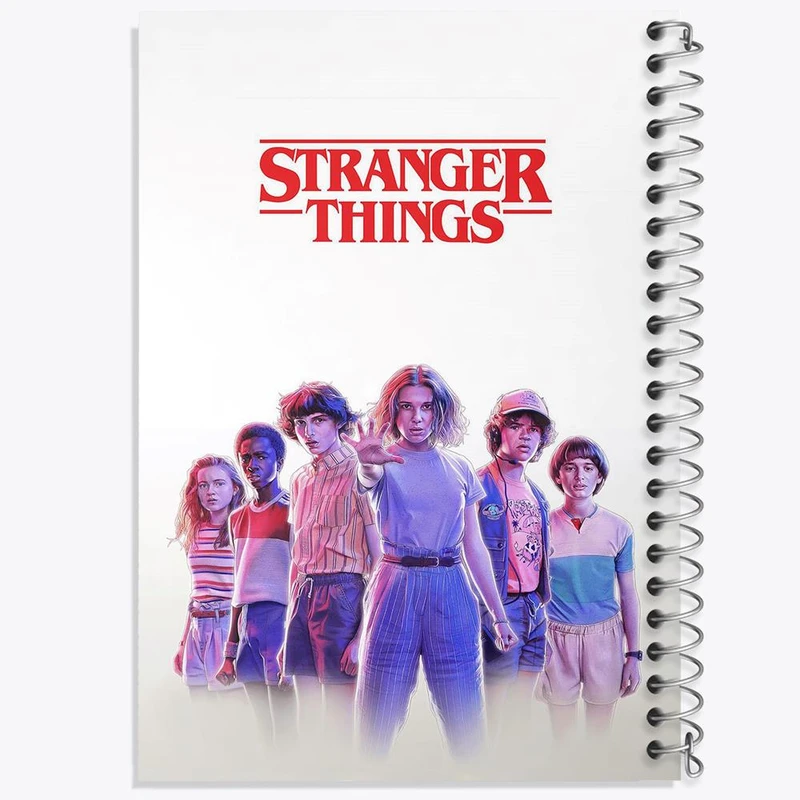 دفتر ژورنال نویسی 50 برگ خندالو مدل نقطه ای طرح استرینجر تینگز Stranger Things کد 10841