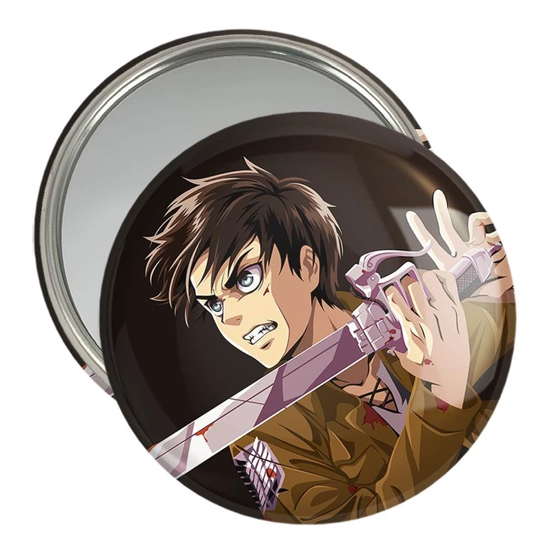 آینه جیبی خندالو مدل ارن یگر انیمه اتک آن تایتان Attack on Titan  کد 10968