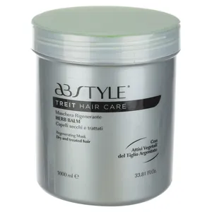 ماسک تقویت کننده گیاهی موهای خشک آسیب دیده ای بی استایل مدل Treit Hair Care حجم 1000 میلی لیتر