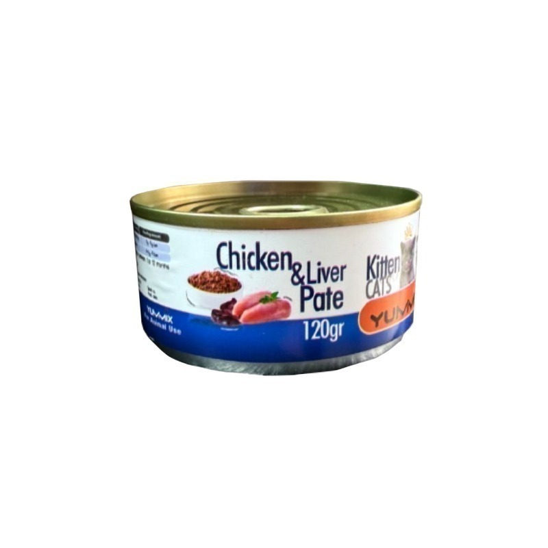 کنسرو غذای بچه گربه یامیکس مدل پته طعم مرغ وزن ۱۲۰ گرم