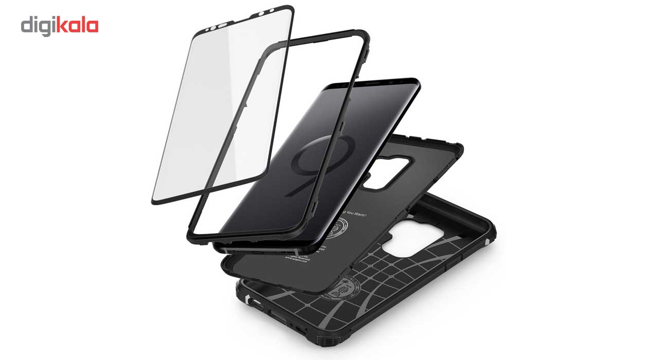 کاور اسپیگن مدل Pro Guard مناسب برای گوشی موبایل سامسونگ S9 plus به همراه محافظ صفحه نمایش