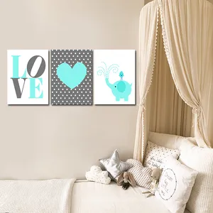 تابلو شاسی کودک مدل طرح لاو مجموعه 3 عددی