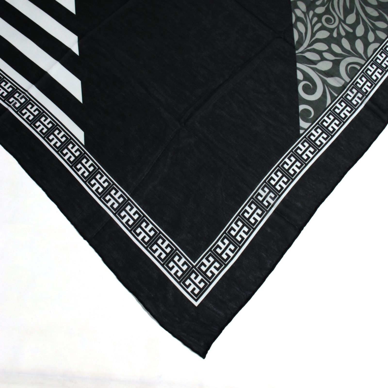 روسری زنانه مدل نخی حاشیه دار دست دوز کد 6080 - - 10