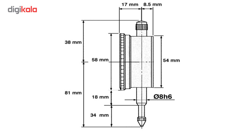 ساعت اندیکاتور لیمیت کد 0203-11911 گستره 25- 0میلی متر ساعت اندیکاتور لیمیت کد 0203-11911 گستره 25- 0میلی متر