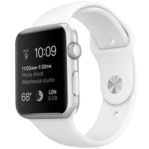 ساعت مچی هوشمند اپل واچ مدل 42mm Silver Aluminum Case with Sport Band