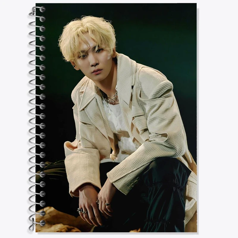 دفتر زبان 50 برگ خندالو مدل دو خط طرح کی گروه شاینی Shinee کد 21331