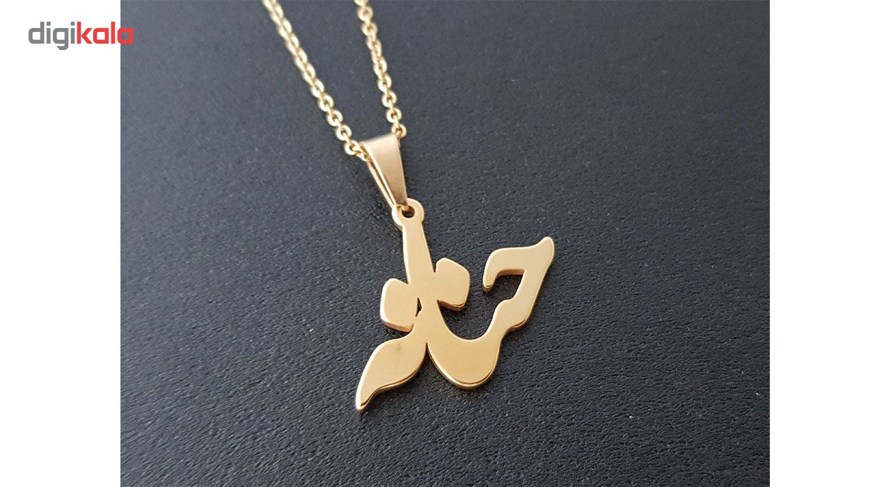 گردنبند نقره ترمه مدل اسم حانه کد AC34 -  - 4