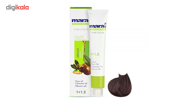 رنگ مو مارال سری دودی مدل قهوه ای دودی متوسط شماره 4.1