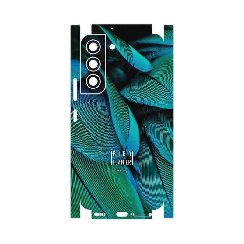 برچسب پوششی ماهوت مدل Green Feather-FullSkin مناسب برای گوشی موبایل سامسونگ Galaxy S22 5G