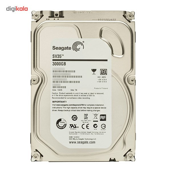 هارد دیسک اینترنال سیگیت مدل SV35.6 ظرفیت 3 ترابایت 64 مگابایت کش ST3000VX000