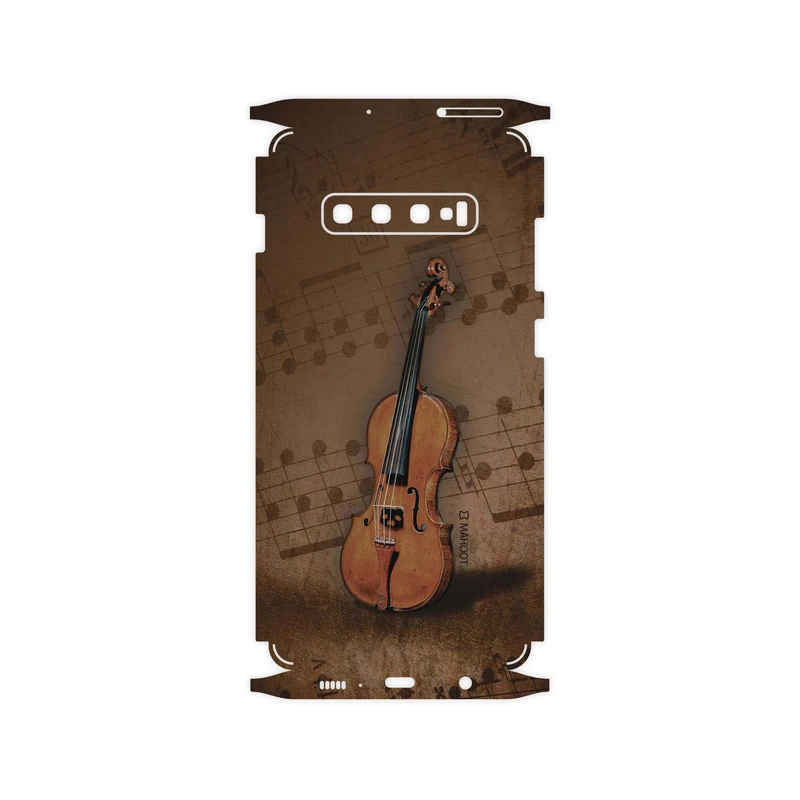 برچسب پوششی ماهوت مدل Violin-Instrument-FullSkin مناسب برای گوشی موبایل سامسونگ Galaxy S10 Plus
