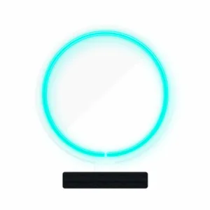 چراغ رومیزی ریموت دار مدل CIRCLE-GL_TBL-GLASS