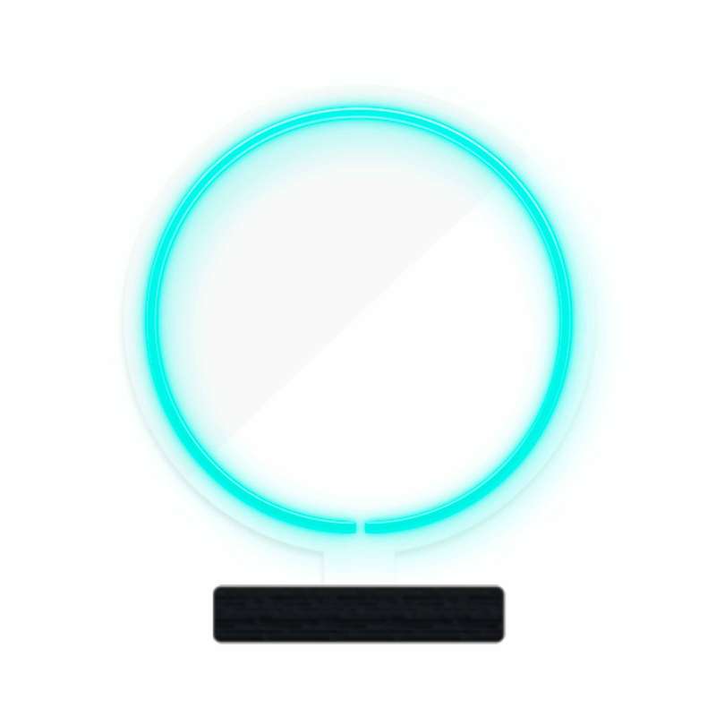 چراغ رومیزی ریموت دار مدل CIRCLE-GL_TBL-GLASS