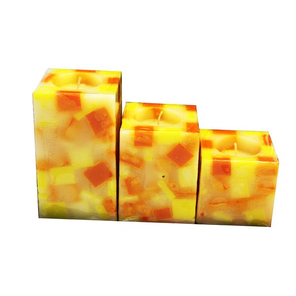 شمع تزیینی مدل مکعب گرانیتی 30008 بسته 3 عددی شمع تزیینی مدل مکعب گرانیتی 30008 بسته 3 عددی