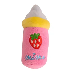 اسباب بازی سگ شیشه شیر مدل Plush Milk Bottle DG008