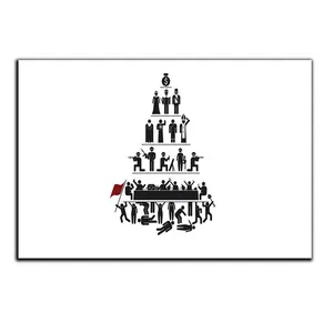 تابلو شاسی بکلیت طرح هرم و شجره آدمیزاد مدل SH-S5182