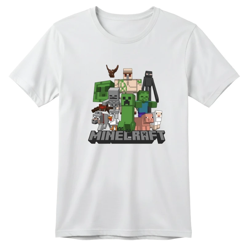 تی‌شرت آستین کوتاه بچگانه مدل ماینکرفت کد 05 