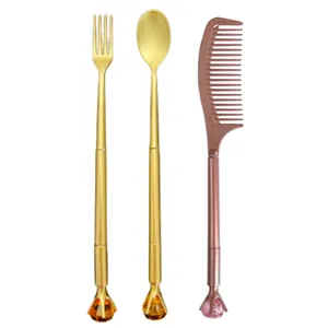 روان نویس مدل قاشق و‌چنگال و شانه مجموعه 3 عددی