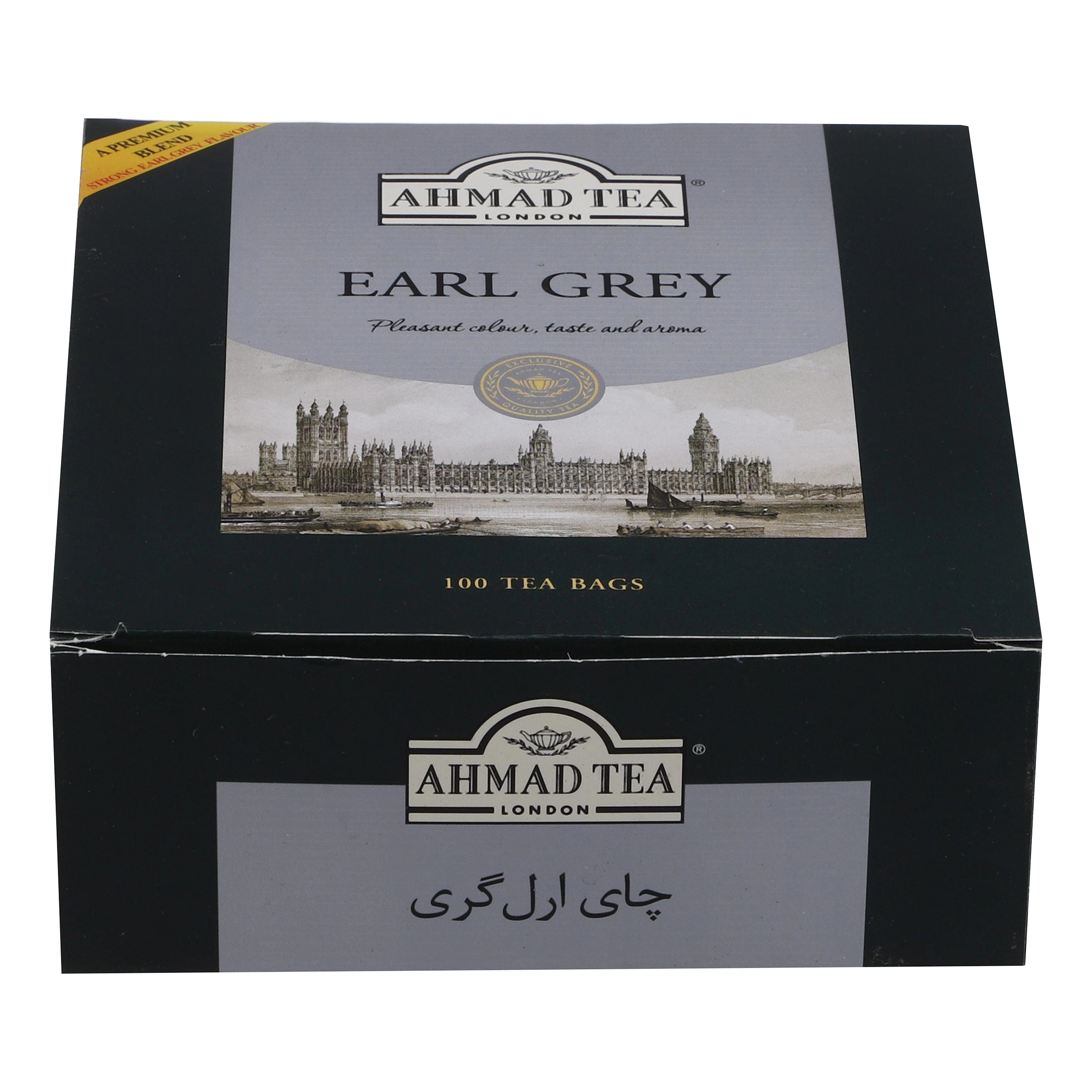 چای کیسه ای Earl Gray احمد بسته 100 عددی