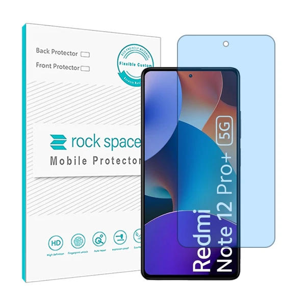محافظ صفحه نمایش ضد اشعه آبی راک اسپیس مدل HyBLU مناسب برای گوشی موبایل شیائومی+ Redmi Note 12 Pro