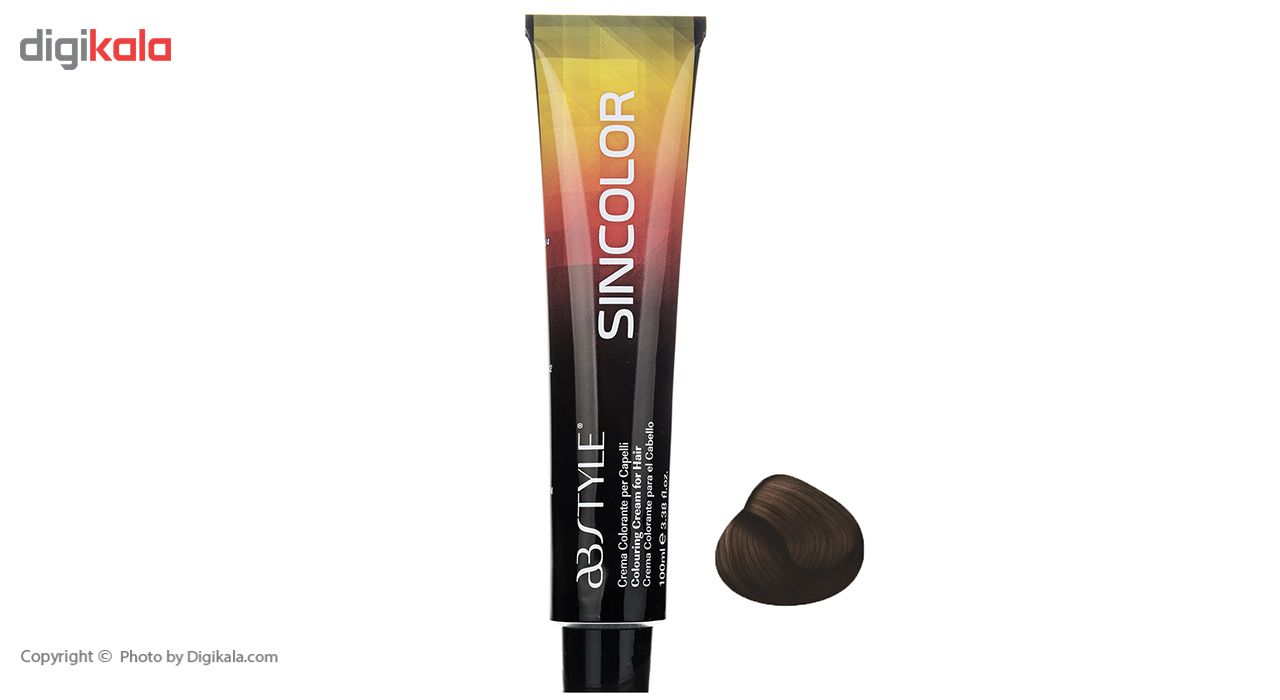 رنگ مو ای بی استایل سری Sincolor مدل Tobacco شماره 6.34 - - 2