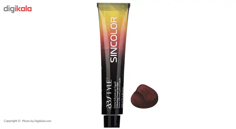 رنگ مو ای بی استایل سری سین کالر مدل بنفش، قرمز آلویی شماره 6.64