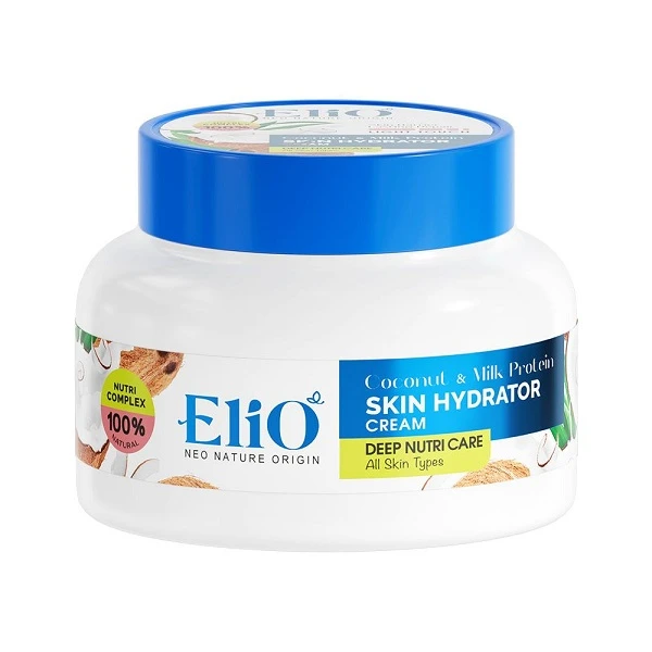 کرم مرطوب کننده دست و صورت الیو مدل نارگیل و شیر مناسب انواع پوست حجم 200 میلی لیتر