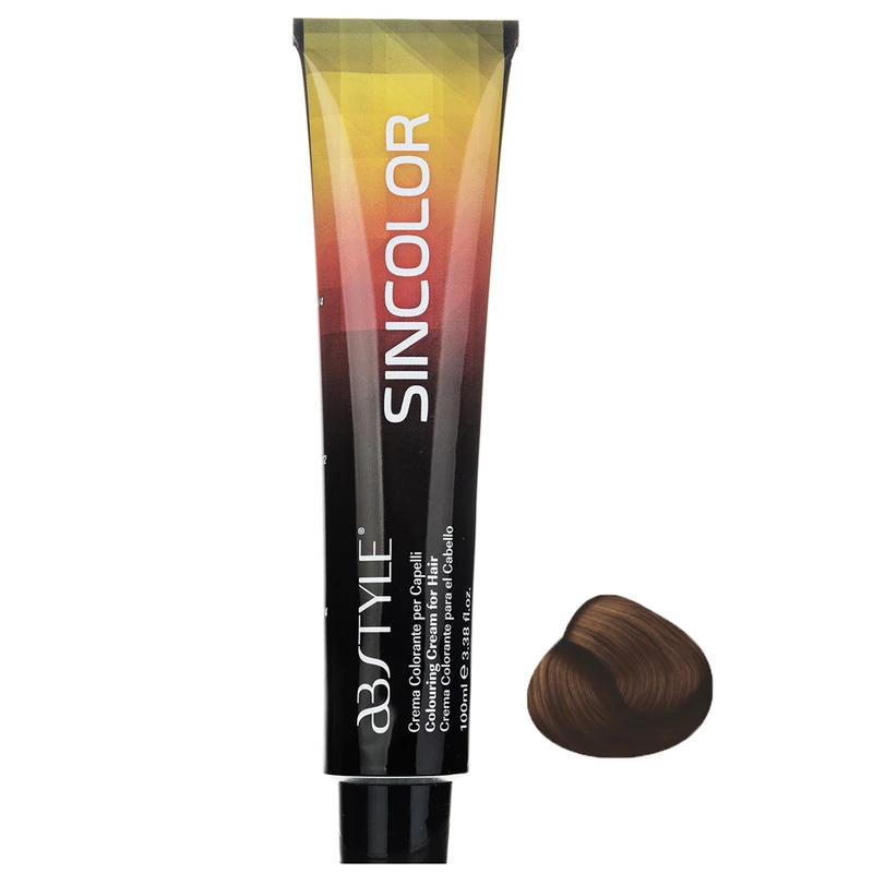 رنگ مو ای بی استایل سری Sincolor مدل Mediterranean Brown شماره 7.53