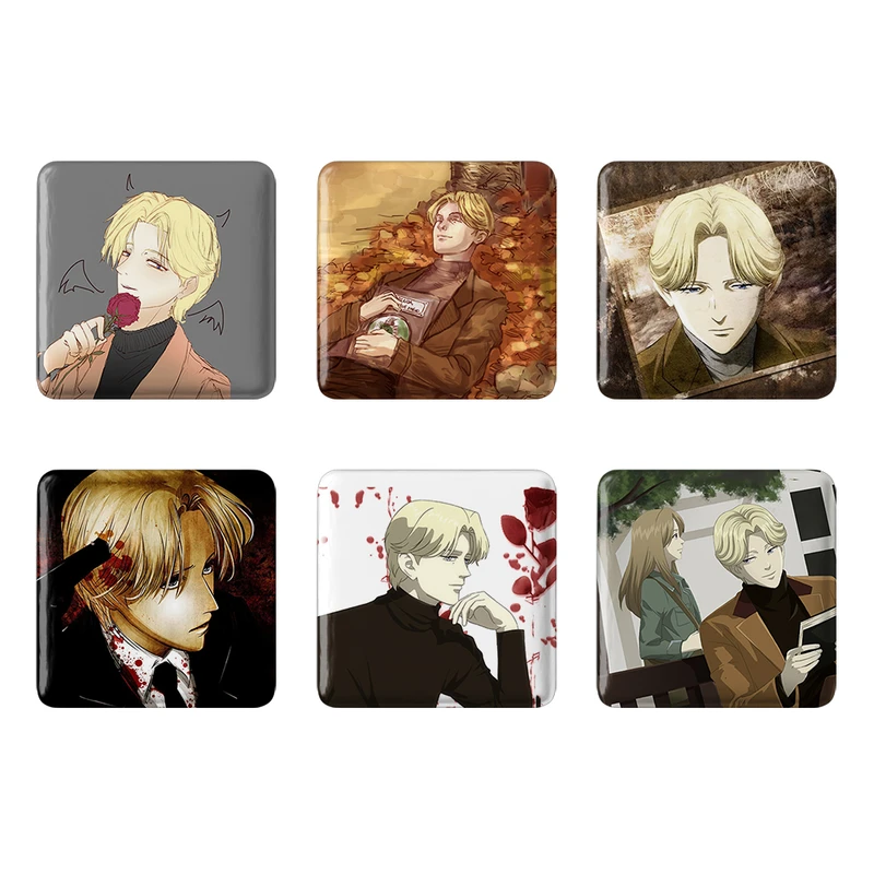 مگنت خندالو طرح انیمه مانستر Monster کد 928A مجموعه 6 عددی