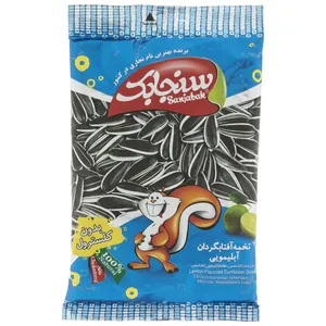 تخمه آفتابگردان سنجابک با طعم آبلیمو مقدار 120 گرم