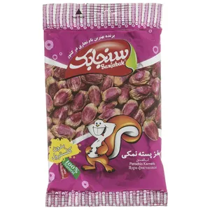 مغز پسته نمکی سنجابک مقدار 60 گرم