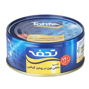 کنسرو ماهی تون در روغن گیاهی تحفه -120 گرم