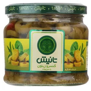 کنسرو زیتون با سبزیجات تانیش مقدار 330 گرم