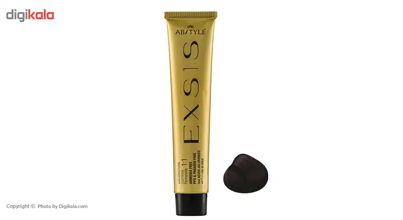 رنگ مو ای بی استایل بدون آمونیاک سری اکسیس مدل شنی ,قهوه ای شنی شماره 4.77